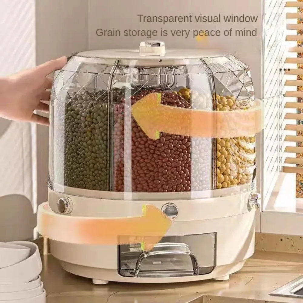 360 Degree Rotating Rice Dispenser